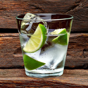 Gin and tonic with lime