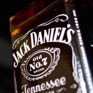Bill's Package Store - Wine & Spirits - closeup of Jack Daniels bottle - Clarksville, Tennessee